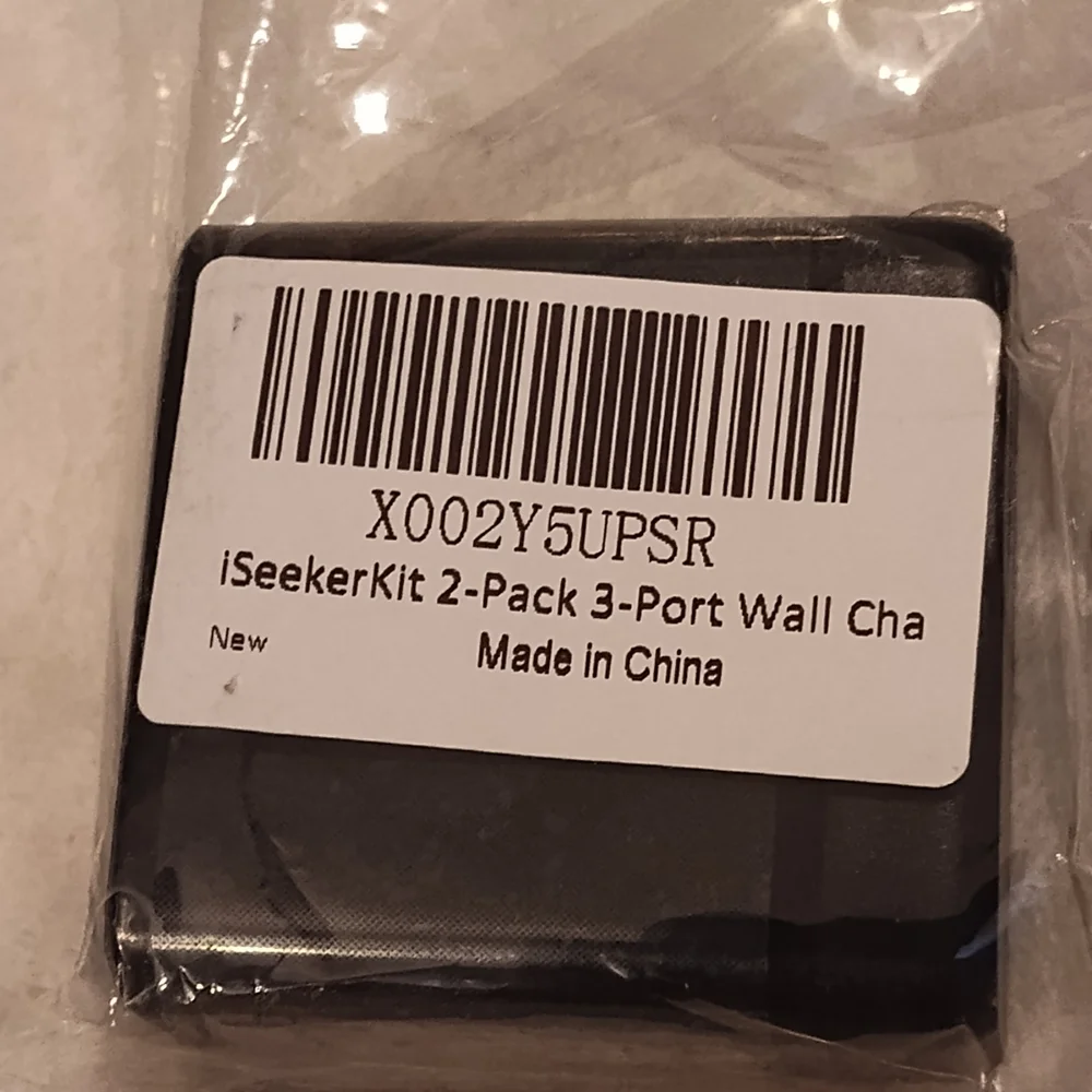 Fast Charging Black Power Adapter